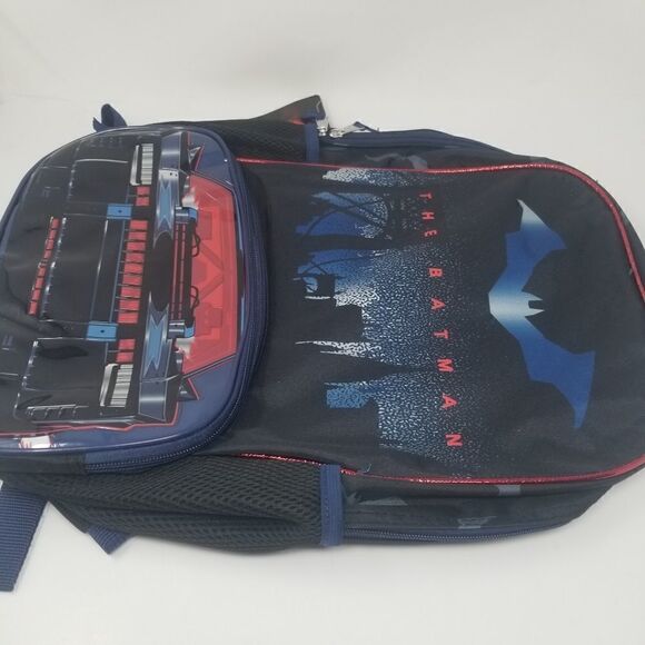 NWT. DC The Batman Backpack. Black. Red. Full size. - Picture 5 of 14